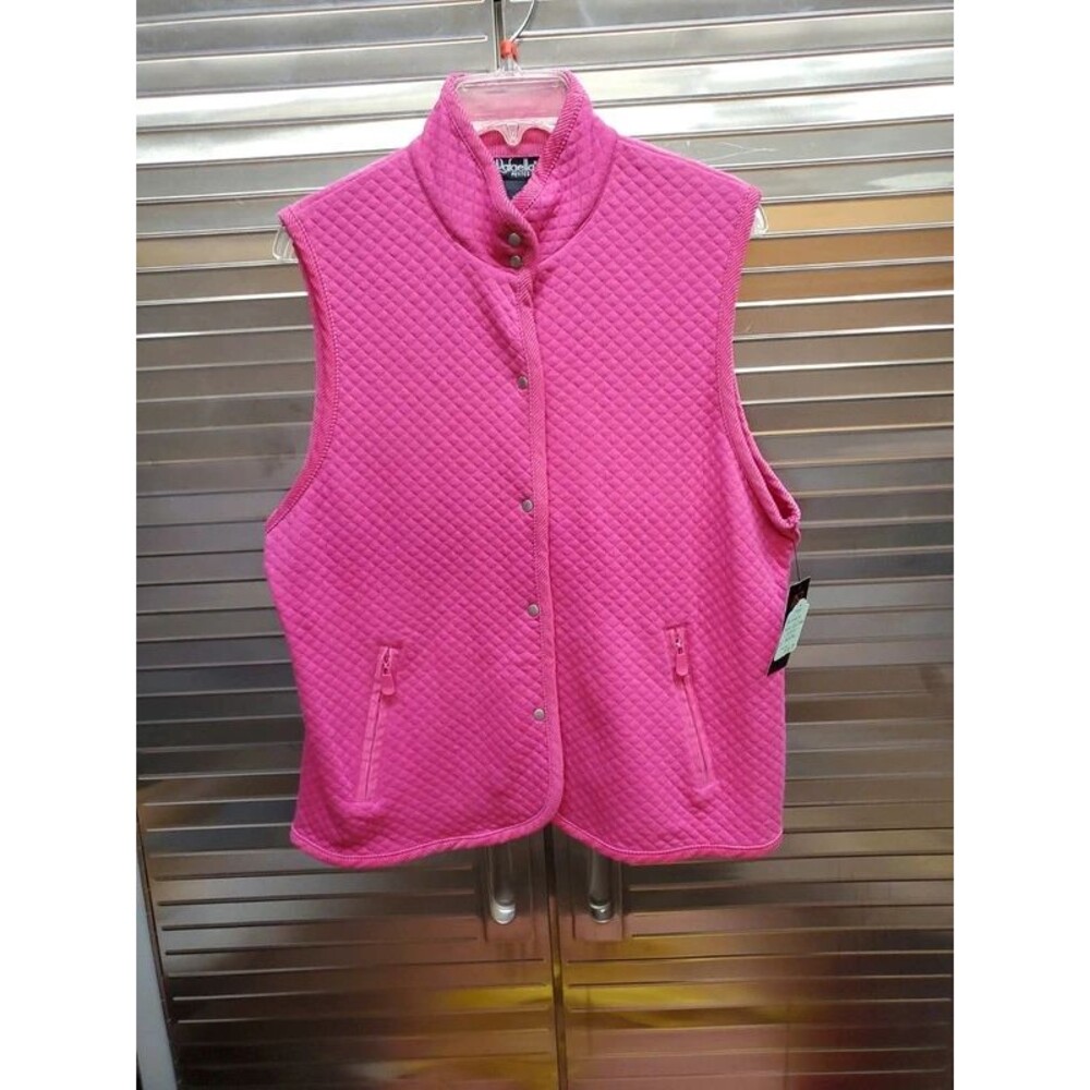 Rafaella pink quilted vest